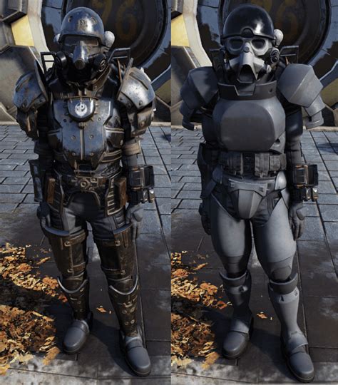 Fo76 secret service mods. Here are the materials needed per piece of armor: Helmet - 3 plastic, one rubber, five steel, and one leather. Underarmor - 9 circuitry and seven ballistic fibers. Chest - 4 leather, one adhesive, 13 plastic, five rubber, and 17 steel. Arms - 2 leather, one adhesive, two rubber, ten steel, and one adhesive. Legs - 2 leather, eight ... 