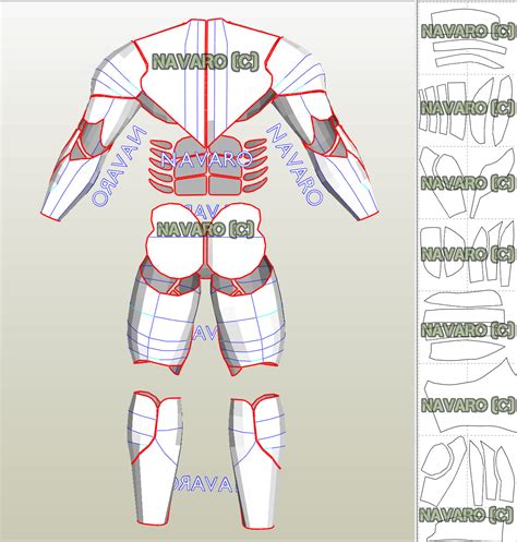 Foam Muscle Suit Template