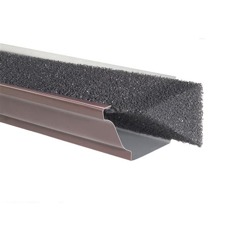Foam gutter guards. Foam Gutter Inserts. Foam gutter inserts are a more budget-friendly option, with costs ranging from $2 to $4 per linear foot. These inserts fit directly into the gutter channel and block debris while allowing water to pass through. Foam gutter inserts are relatively easy to install but may require periodic cleaning to remove accumulated debris. 