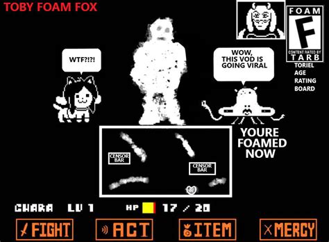 Foam toby fox.  deltarune developer disturbing prank. . org/wiki/Talk:Toby_...