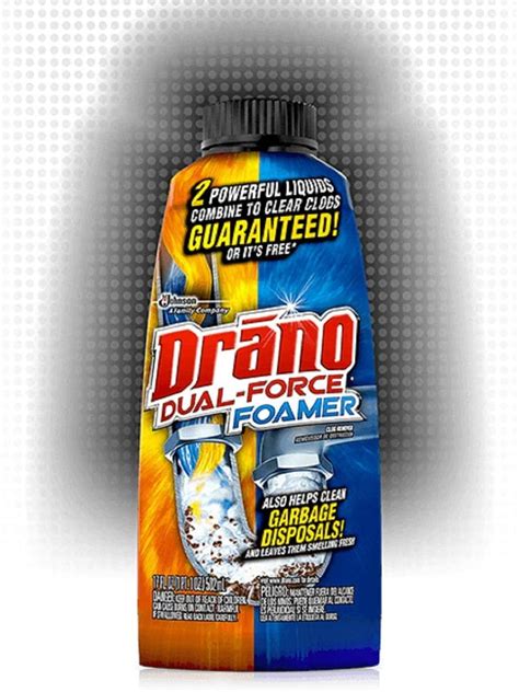Foaming drain cleaner. Highlights. Safe for use in HVAC drain lines, drain pans, pipes and pumps. Does not emit fumes. Works in about 20 minutes. 8 fl. oz. bottle, no diluting or mixing required. Made with natural probiotic ingredients, safe for drain and septic. Deodorizes and removes the toughest build-up in your drain caused by limescale, grease and hard water. 