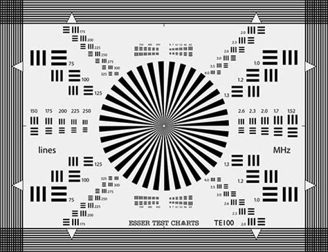 Focus Test Chart Printable