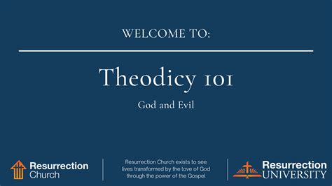 Focus on Theodicy - Oxford University Press