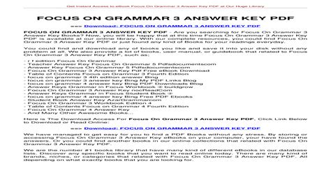 Focus on grammar 3 answer key. - Saint saens camille allegro appassionato op43 for cello and piano.