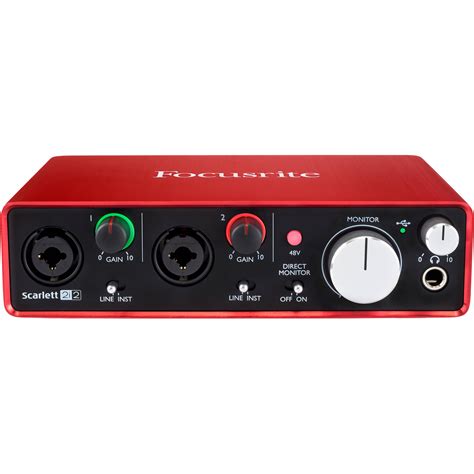 Focusrite Scarlett 2i2 2nd Generation 2-in/2-out USB audio …