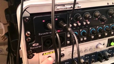 selected for front panel monitor control using Focusrite Control. The switches are internally illuminated (DIM: yellow, MUTE: red) indicating the function is selected. 17. Headphones 1 and 2 – connect one or two pairs of stereo headphones at the two ¼” TRS jack sockets below the controls. The headphone outputs always carry the signals that are. 