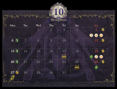 Fodlan Calendar