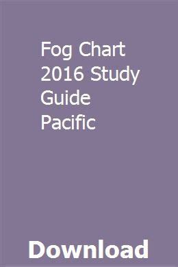 Fog chart 2013 study guide pacific. - The complete illustrated map and guidebook to central park by raymond carroll.