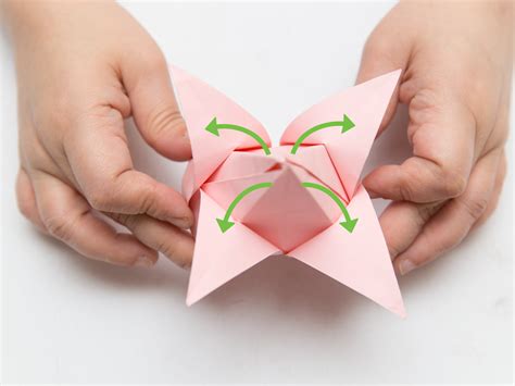 Fold paper. Step 1. 1. Start with the white side or writing side of your paper facing up. 2. Fold the paper in half from left to right and then unfold back to the start. 3. Now you can fold the top right corner down diagonally, lining … 