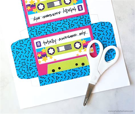 Foldable Cassette Tape Template
