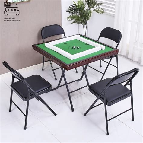 Foldable Mahjong Table Singapore Convenient and Simple