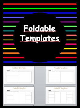 Foldable Templates Editable Worksheets Teaching Resources Tpt