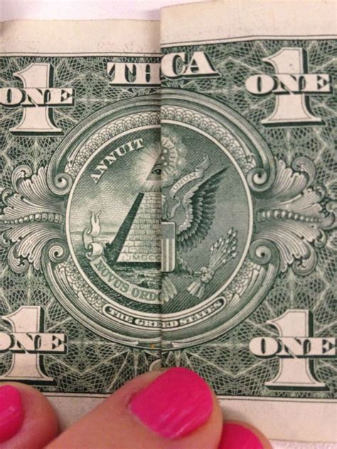 Artist Dan Tague has found hidden messages encrypted in U.S. dollar bills. He would fold a dollar bill as many as 100 times to come up with phrases made up by the letters on the money.. 