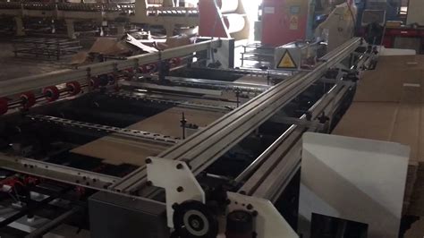 Folder Gluer For Two-Pieces Joint Corrugated Box - YouTube