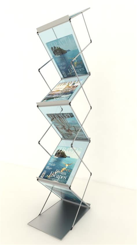 Folding Brochure Stand 3D model. 3D Model 8 .3ds .fbx .obj .max Free3D