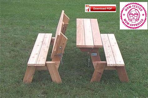 Folding Table With Bench - Etsy