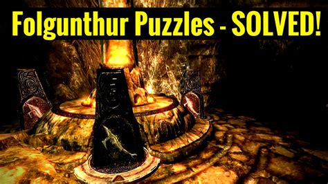 Solution to the Folgunthur Pillar Puzzle in Elder Scrolls: Skyrim.. 