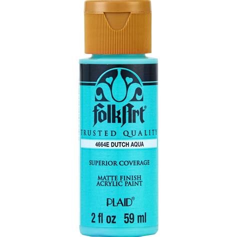 Folk art matte acrylic paint. VERSATILE PAINT - These artist-quality acrylic paints are rich and creamy and are perfect for basecoating, stenciling, and more. This color comes in a convenient 8 oz size BEAUTIFUL MATTE FINISH - FolkArt Acrylic Paint has a stunning matte finish - perfect for all your arts and crafts! 