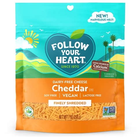 Follow your heart cheese. Finely Shredded. MELTY MOZZARELLA. You’ll want to make every night pizza night with our Dairy-Free Mozzarella Shreds. Not only are they rich & creamy, they also melt … 