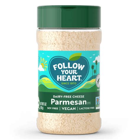 Follow your heart parmesan. Iconic vegan brand Follow Your Heart (FYH) recently expanded the distribution of its products to more than 4,000 Walmart stores nationwide. The retail giant now carries FYH’s Cheddar and Mozzarella Fine Shreds and Grated Parmesan along with Original Vegenaise, American Slices, and Smoked Gouda Slices. While Walmart … 