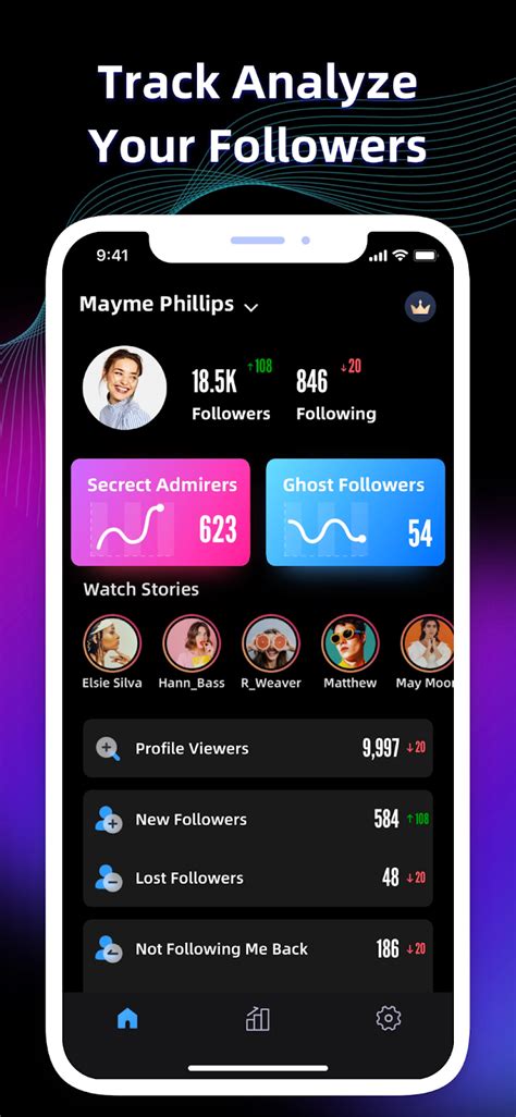 You can also use Tracker for Instagram to see the engagement of your followers. Although the app is free, you can pay for premium access ($9.99 per month) which gives you access to additional insights such as your most popular media posts, your “stalkers”, ghost followers, blockers, the best “Likers” and the best “Commentators”..