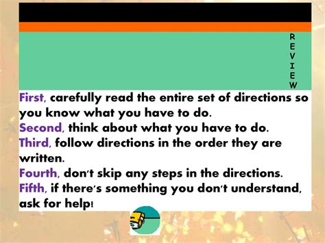 Following Directions IRSC Adult Education Live Virtual Lesson ppt