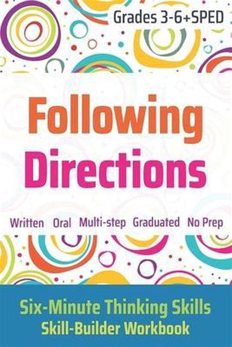 Read Online Following Directions Grades 36  Sped Sixminute Thinking Skills By Janine Toole