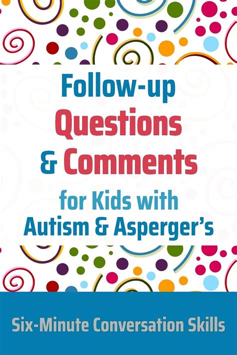 Download Followup Questions And Comments For Kids With Autism  Aspergers Sixminute Thinking Skills By Janine Toole Phd