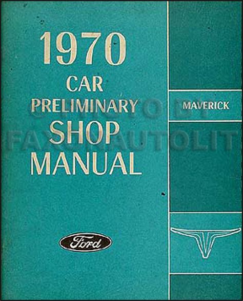 Fomoco 70 ford maverick original factory owners manual. - Schon sehe die ferne ich nahe.