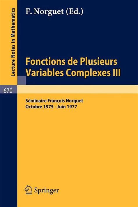 Fonctions de plusieurs variables complexes iii. - Iveco daily euro 4 van full service repair manual 2006 2011.