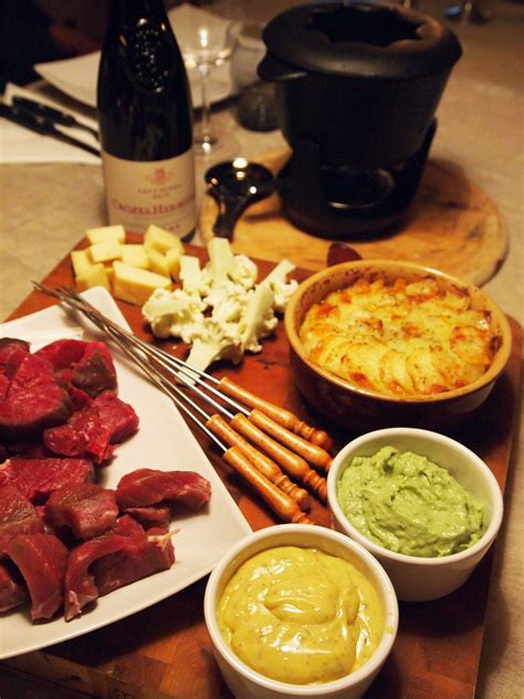 Fondue kött