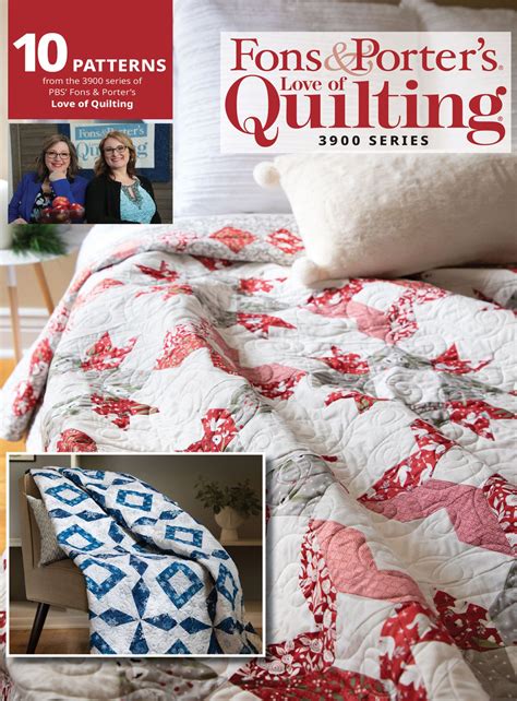 Fons porterpercent27s love of quilting patterns. Jan 7, 2021 · Thu, Jan 7, 2021 27 mins. There's nothing as cheerful as a bright pink peony on a gray spring day. With the right color values and some forgiving flippy corners, this quilt block just blooms. The ... 