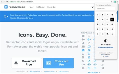 Font Awesome Iconpicker