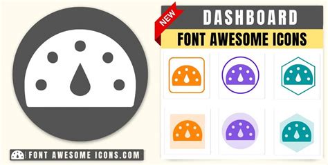 Font Awesome dashboard Icon