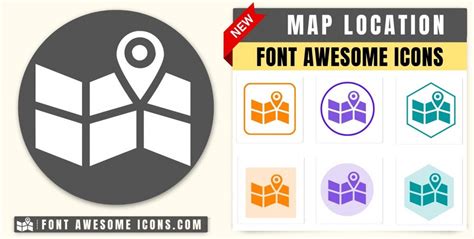 Font Awesome map marker Icon HTML, CSS Class fa fa map marker, fa fa