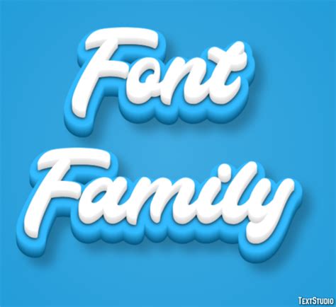 Font Family Text Effect and Logo Design Font