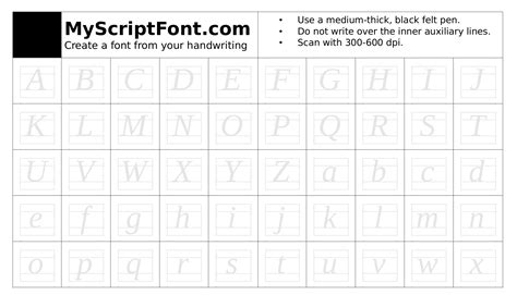 Font Maker Template