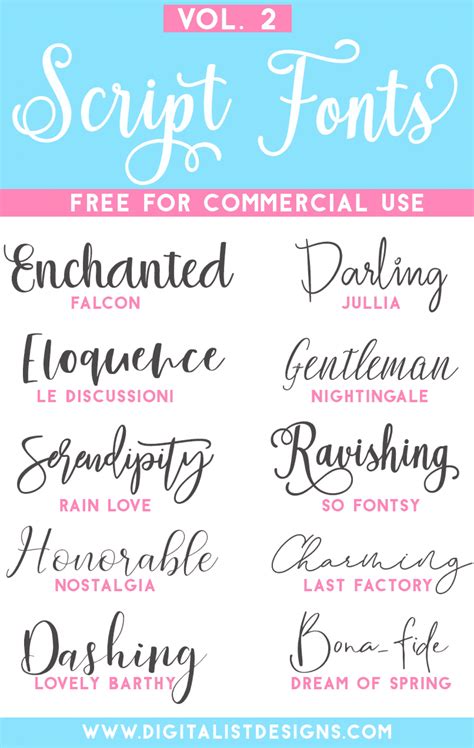 Font free script. in Script > Graffiti. 989,965 downloads (1,119 yesterday) 11 comments Donationware - 2 font files. Download Donate to author. Sweety Valentine € by Scratchones. in Script > Brush. 4,279 downloads (1,105 yesterday) Free for personal use. Download Donate to author. Audrey Tatum à € by Akhmad Reza Fauzi. 
