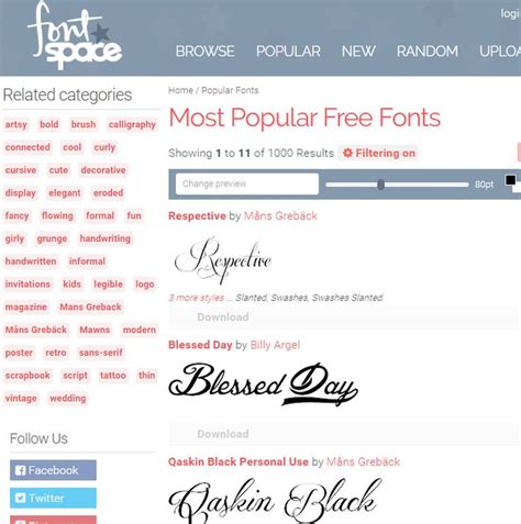 FontSpace Download Thousands of Free Computer Fonts