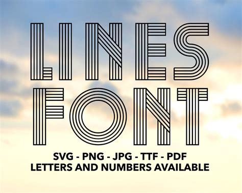 Fonts with lines through letters.  Perfect for adding depth and creativity to your des...