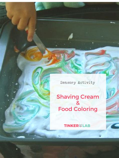 Food Coloring And Shaving Crea