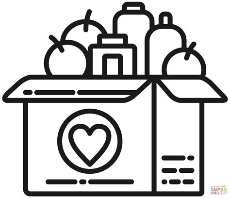 Food Drive Coloring Pages