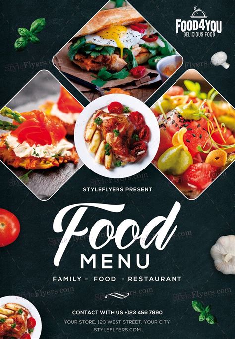 Food Menu Psd Flyer Template 21537 Food Menu Design Food Design Menu Design Layout