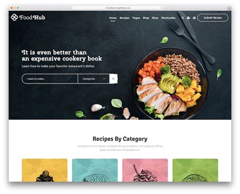 Food Web Template UI Design PSD UpLabs