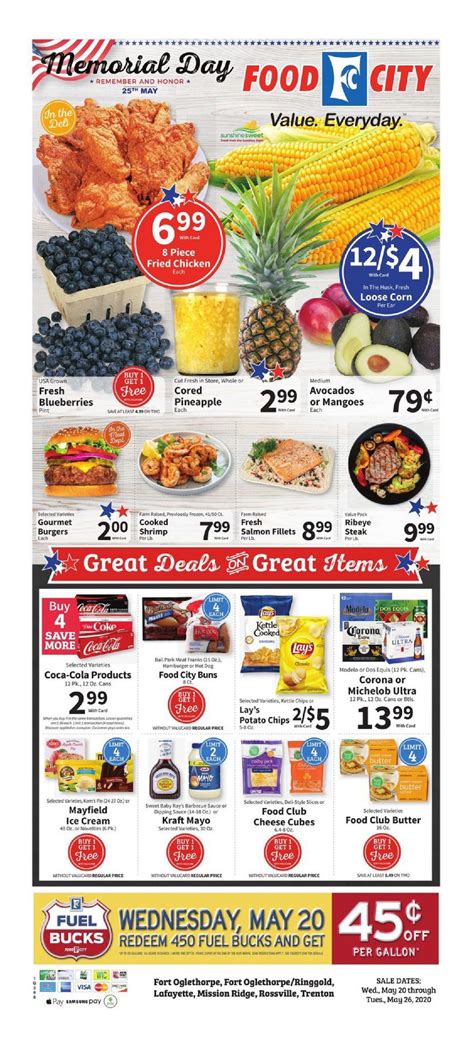 Food city ad for this week. Are you tired of cooking the same old meals week after week? If you’re in need of some culinary inspiration, look no further than Rachael Ray’s delicious recipes for this week’s me... 