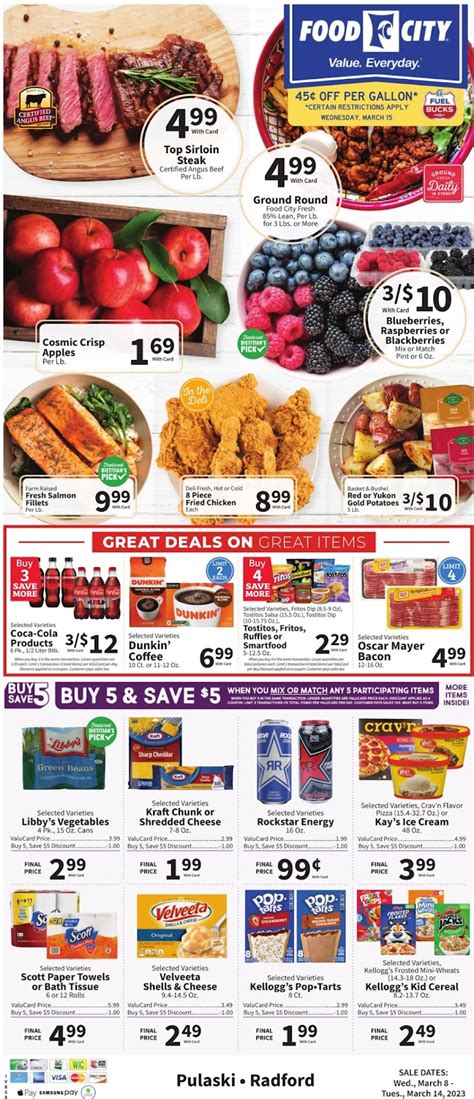 Food city tucson weekly ad. Fry's Food is a supermarket chain that mostly operates in Arizona, the United States. It also operates under another banner name: Fry's Marketplace. The company is often promoted as a neighbourhood-tailored grocery store that provides a variety of goods, such as bakery, deli, dairy, meat, frozen foods, produce, pharmacy, and snacks. Currently, it has more … 
