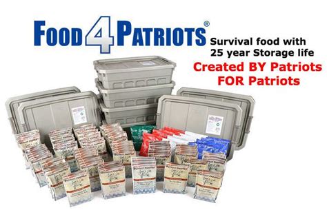 Food for patriots. DESIGNED TO LAST 25 YEARS: The 1-Week Kit is designed to last 25 years. Storage conditions impact the shelf life of your food. For best results, always protect your food … 