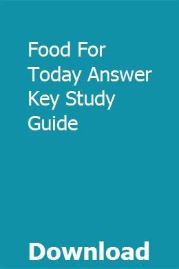 Food for today answer key study guide. - The noru blue rose the noru series english edition.
