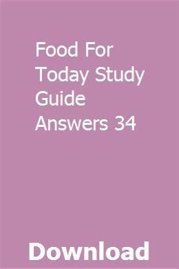 Food for today study guide answers 34. - La verdad sobre la regresion a vidas pasadas.