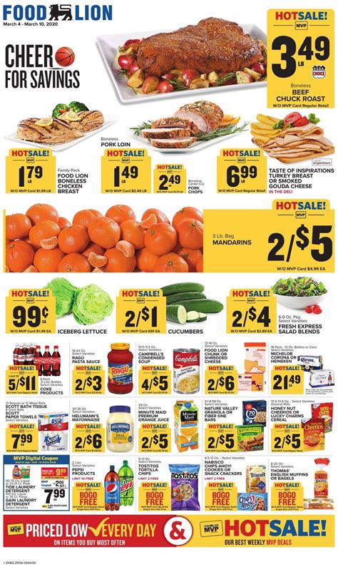Food lion circular ad. Find the latest Food Lion weekly ad, valid from Sep 20 – Sep 26, 2023. View the weekly specials online and find new offers every week for popular brands and products. Get your fresh fall flavors at low prices and set your family table with delicious meals, such as 73% Lean Fresh Ground Beef, St. Louis Style Pork Ribs, Food Lion Thin … 
